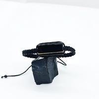 Usta İşçilikli İsimli Örgülü Sertifikalı Oltu Taşı Bileklik