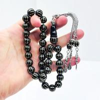 Yaldız Karpuz Dilimi İşlemeli Gürcistan Taşı Tesbih