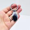 Oval Model Sertifikalı Oltu Taşı İşçilikli Anahtarlık