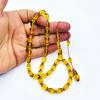 Usta İşi Şeffaf Sarı Sıkma Ateş Kehribar Tesbih