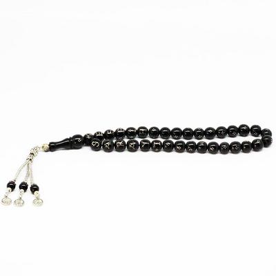 925 Ayar Gümüş Nokta İşleme İsim Gürcistan Taşı Tesbih