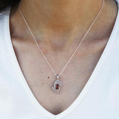 925 Ayar Gümüş Zarif zultanit  Kolye