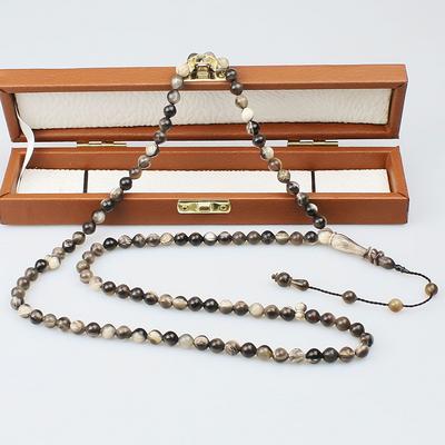 Beyzi Kesim Namaz Tesbihi 99 Buffalo Boynuz Tesbih (8 x 8 mm) TP001648