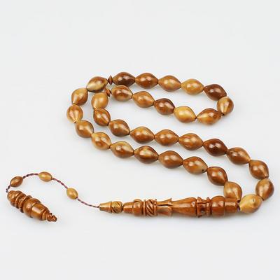 Büyük Boy Oyma İmame Beyzi Kesim Kuka Tesbih (10 x 13 mm) TP001698