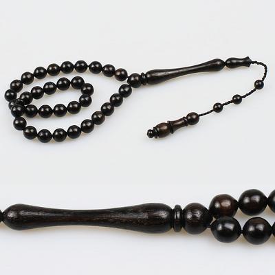 Sistemli Küçük Boy Abanoz Tesbih (7 x 7 mm) TP001660