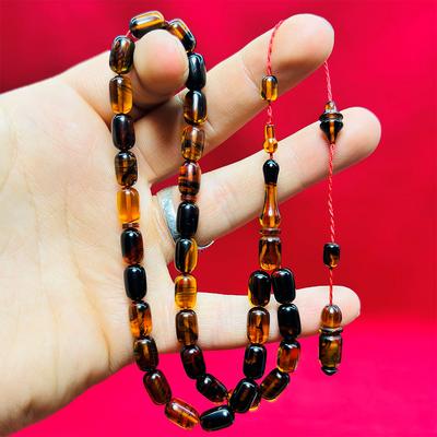 Bal Sarısı Hareli Sıkma Ateş Kehribar Tesbih