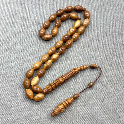 Kalem Oyma İşçilikli Kuka Ağacı Tesbih