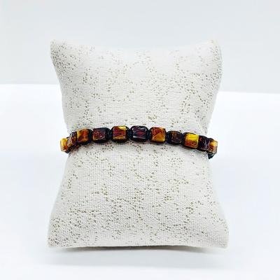 Karışık Kare Model Sertifikalı Damla Kehribar Bileklik