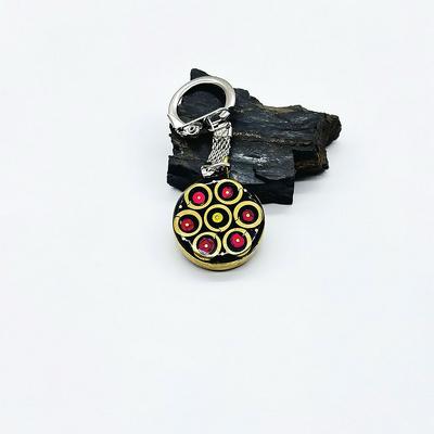 Kırmızı Usta İşçilikli Orijinal Oltu Taşı Anahtarlık