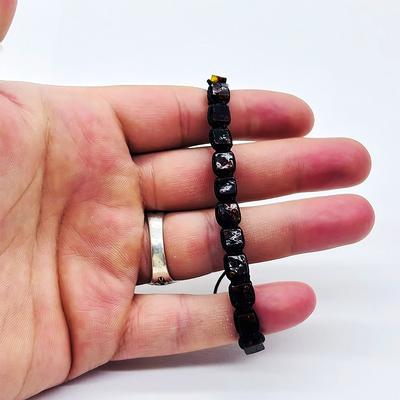 Koyu Renkte Sertifikalı Damla Kehribar Bileklik