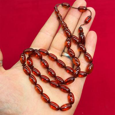 Özel Fırınlı Sıkma Ateş Kehribar Tesbih