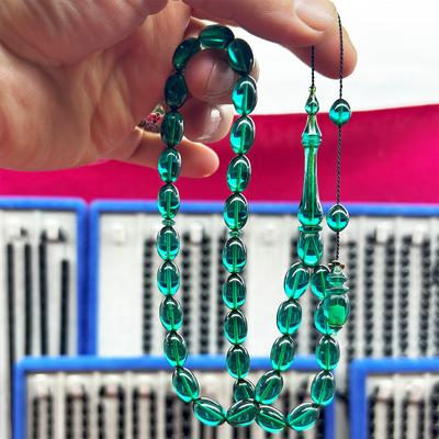 Özel Usta İşçilikli Ateş Kehribar Tesbih 