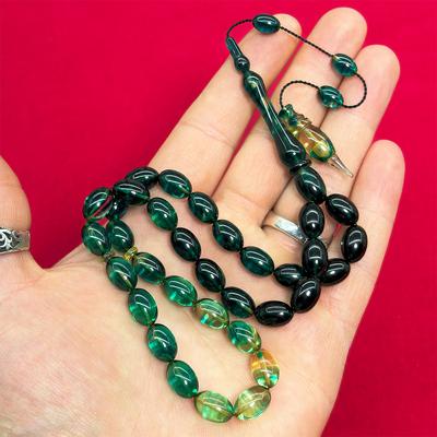 Özel Yapım Usta İşi Sıkma Ateş Kehribar Tesbih