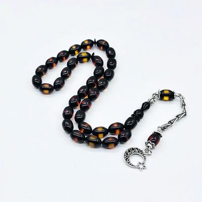 Sürmeli Fırınlı Sıkma Ateş Kehribar Tesbih