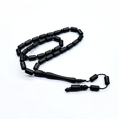 Usta İşçilikli Kapsül Kesim Abanoz Ağacı Tesbih 