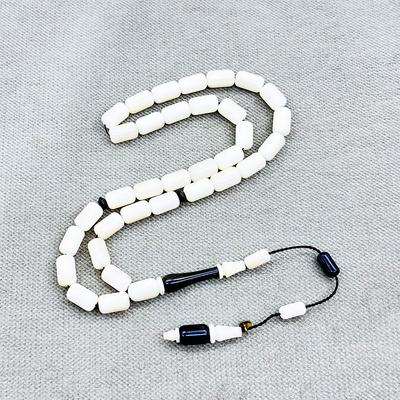 Usta İşçilikli Karışık Abanoz ve Narçıl Ağacı Tesbih