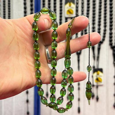 Usta İşçilikli Sıkma Ateş Kehribar Tesbih