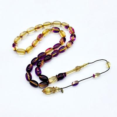 Usta İşi Renk Süzmesi Sıkma Ateş Kehribar Tesbih