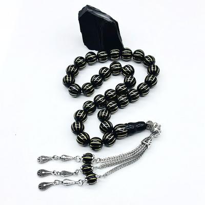 Yaldız Karpuz Dilimi İşlemeli Gürcistan Taşı Tesbih