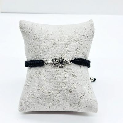 Zirkon ve Oltu Taşı İşçilikli 925 Ayar Gümüş Bileklik