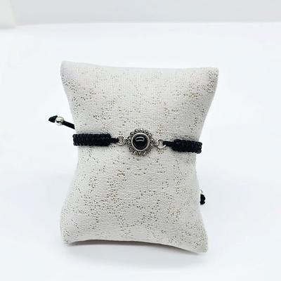 Zirkon ve Oltu Taşı İşçilikli 925 Ayar Gümüş Bileklik